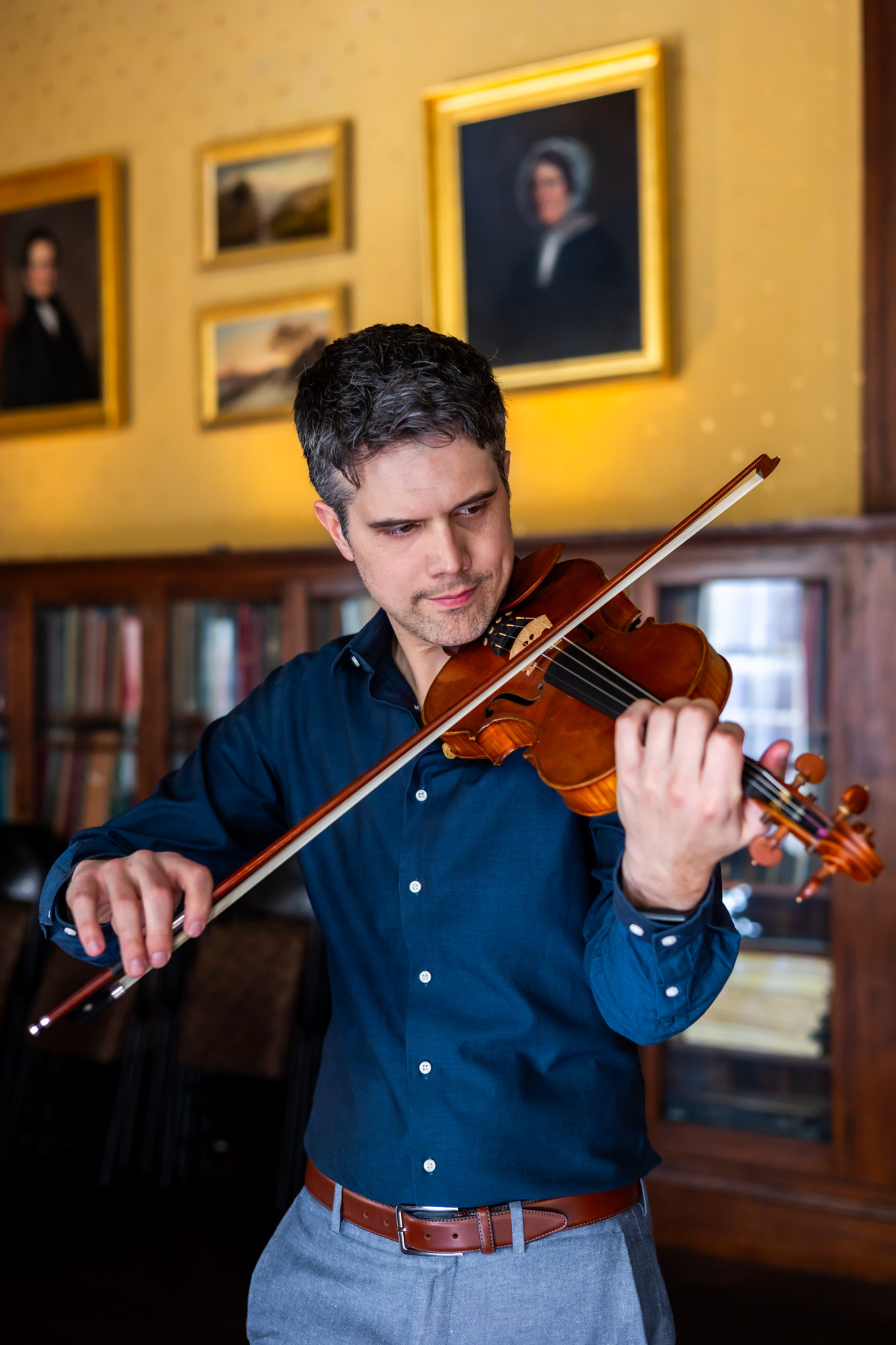 Nathan Gourley — playing fiddle